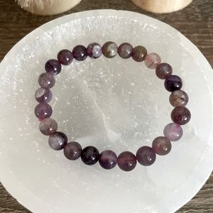 Amethyst crystals bracelet